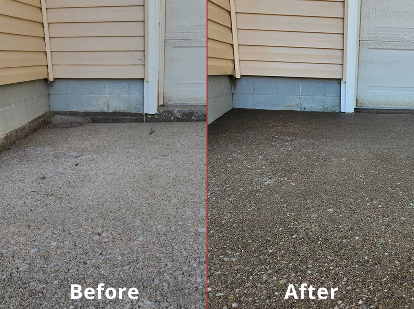 Before and After - Driveway Leveling