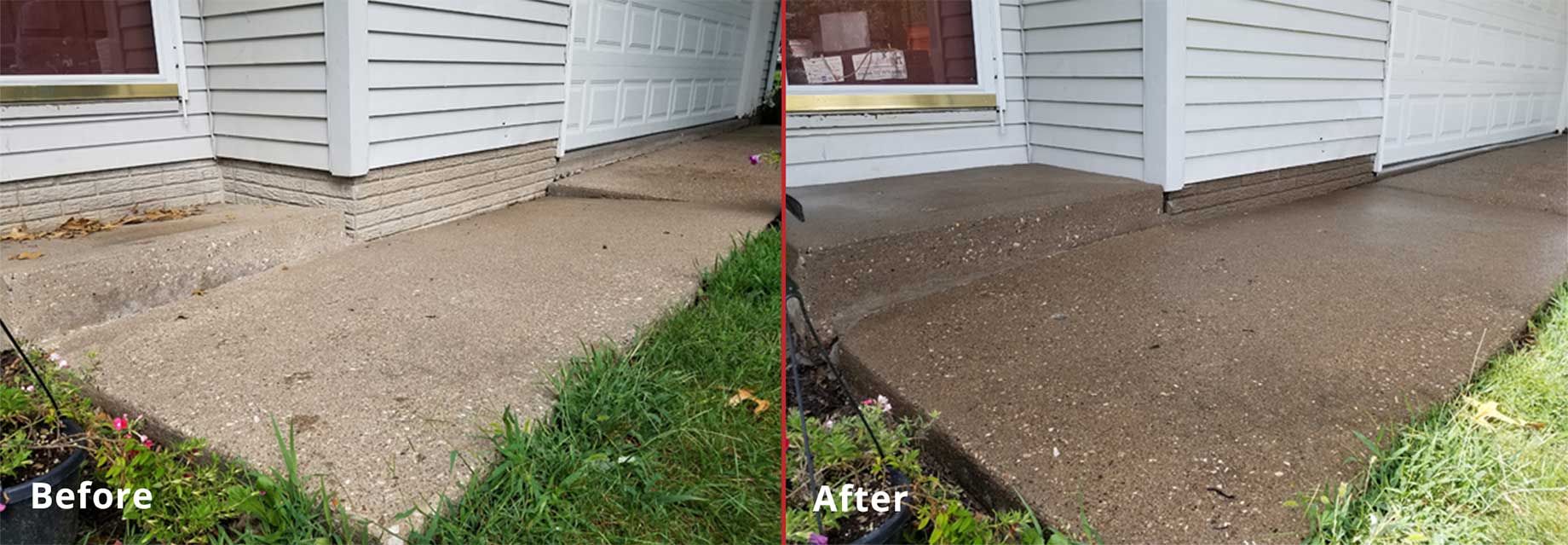 Before and After - Driveway / Sidewalk Leveling